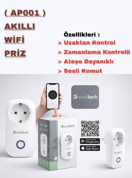 AP001 (AKILLI WİFİ PRİZ)
