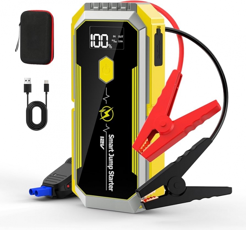 DEXTEL JUMP STARTER  CAR AIR PUMP TF09 (Akü Takviye Poverbank Lastik Şişirme Lamba)
