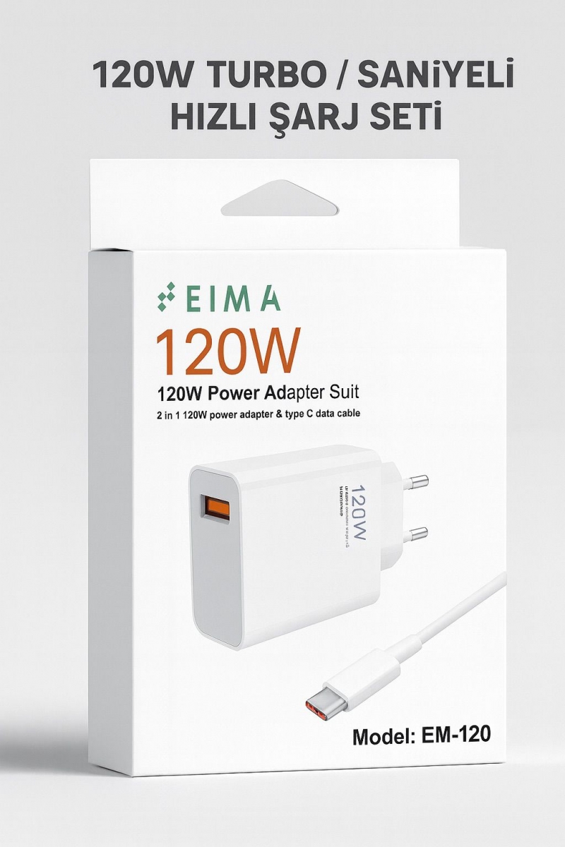 EIMA 120 W TURBO / SANİYELİ HIZLI ŞARJ SETİ