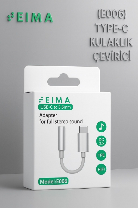 EIMA (E006) TYPE-C KULAKLIK ÇEVİRİCİ USB-C TO 3.5MM
