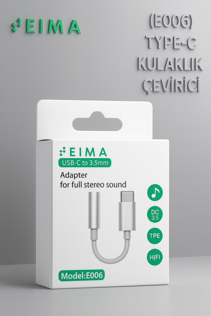 EIMA (E006) TYPE-C KULAKLIK ÇEVİRİCİ USB-C TO 3.5MM