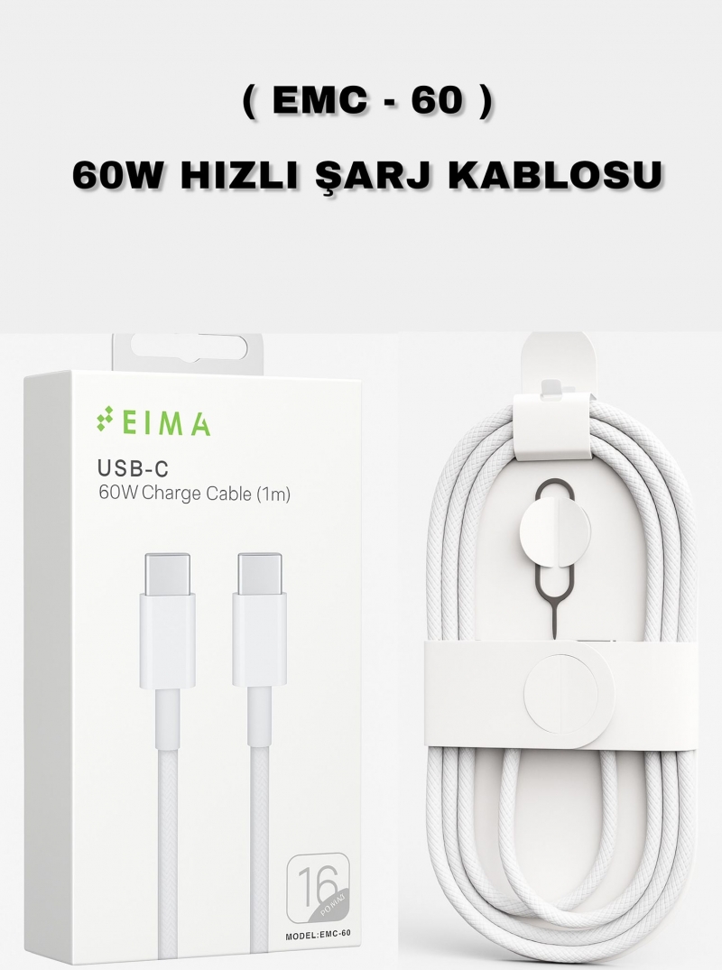 EIMA (EMC-60) 60W  HIZLI ŞARJ KABLOSU
