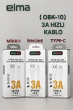 EIMA (OBK-10) 3A HIZLI KABLO 1M