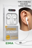 EIMA TYPE-C KABLOLU KULAKLIK SİLİKONLU/SİLİKONSUZ
