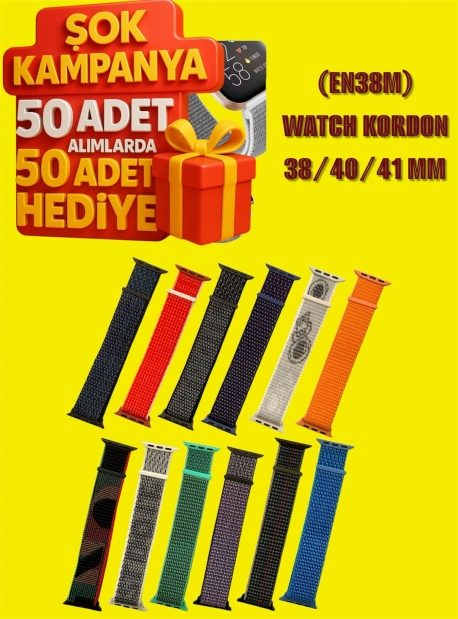 (EN38M) WATCH KORDON TAK ÇIKARLI 38/40/41 MM ANTRASİT