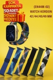 (EN44M-02) WATCH KORDON 42/44/45/49 MM AYARLANABİLİR DESENLİ LACİVERT