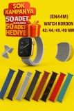 (EN44M) WATCH KORDON 42/44/45/49 MM TAK ÇIKAR ÖZELLİKLİ HASIR MODEL TURKUAZ