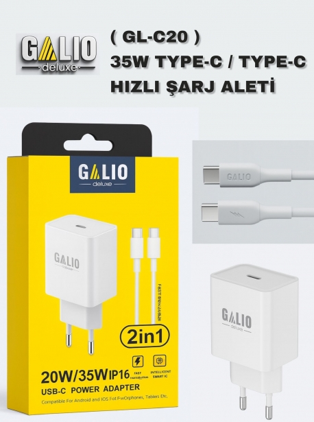 GALIO (GL-C20) 35W TYPE-C / TYPE-C HIZLI ŞARJ ALETİ