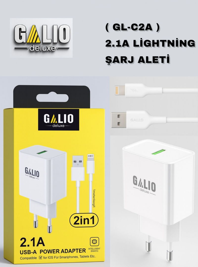 GALIO (GL-C2A) 2.1 A LIGHTNING ŞARJ ALETİ