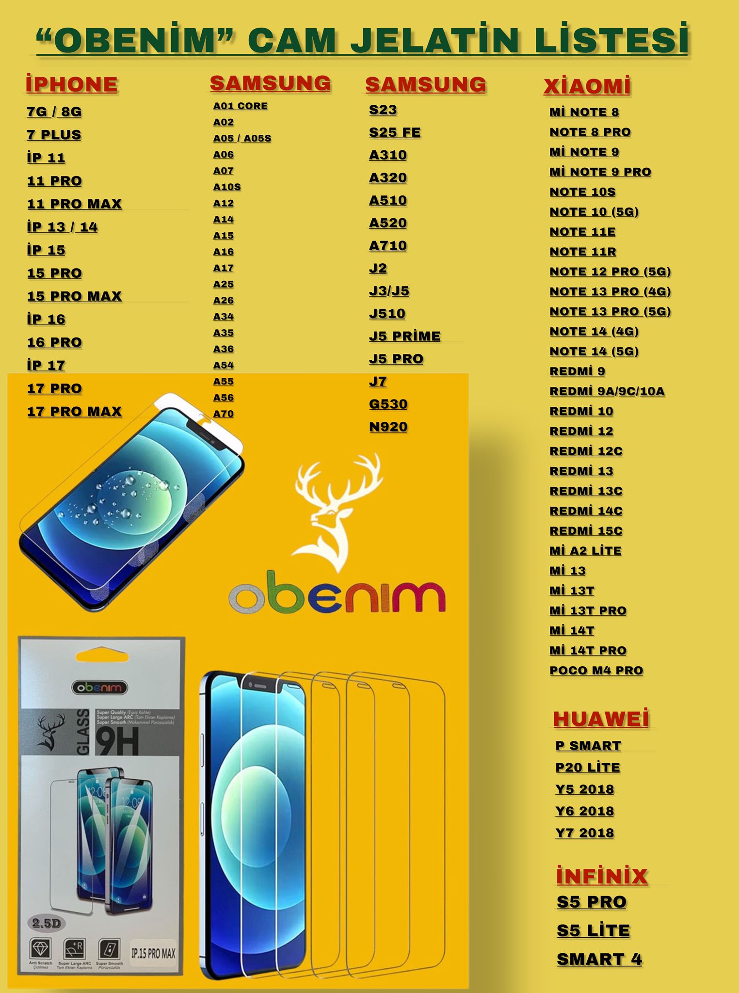 OBENİM CAM JELATİN SAMSUNG J5 PRO