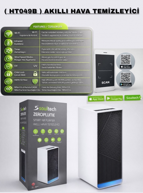 SOULTECH (HT049B) AKILLI HAVA TEMİZLEYİCİ