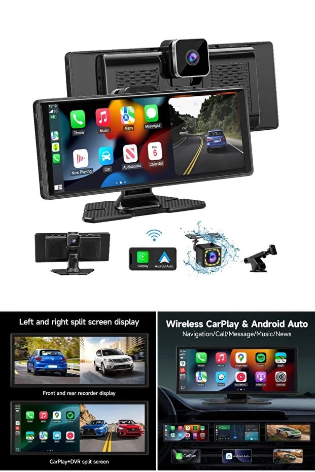 DEXTEL DEX-1085 PORTABLE SMART SCREEN FOR VEHICLES WIRELESS CARPLAY
