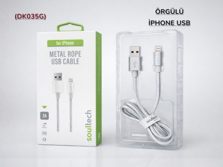 SOULTECH (DK035G) ÖRGÜLÜ İPHONE USB