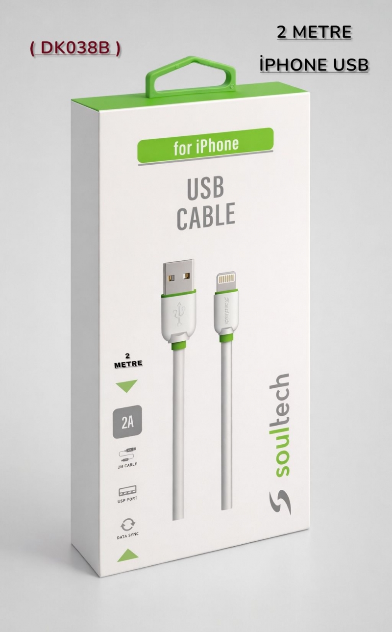 SOULTECH (DK038B) 2 METRE İPHONE USB