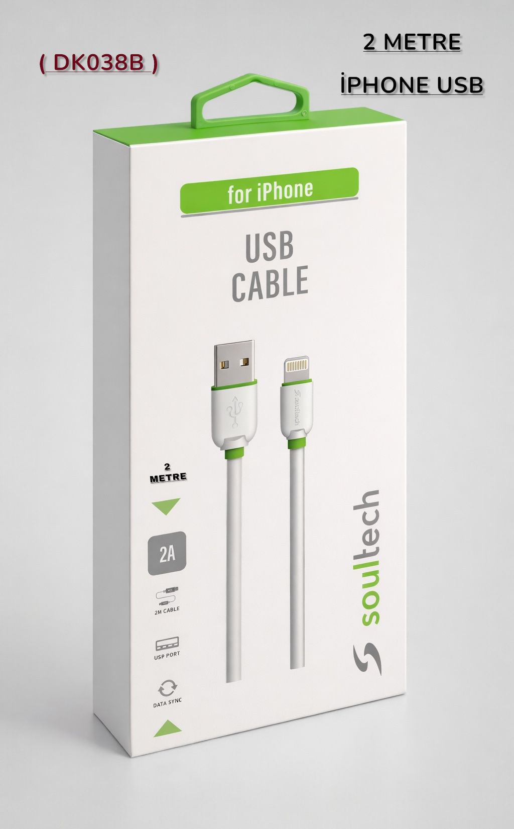 SOULTECH (DK038B) 2 METRE İPHONE USB