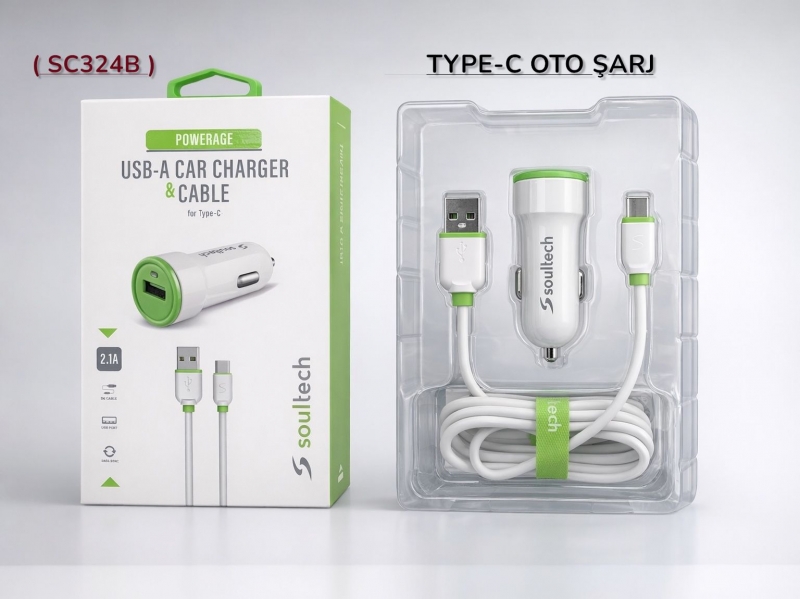 (SC324B) TYPE-C OTO ŞARJ