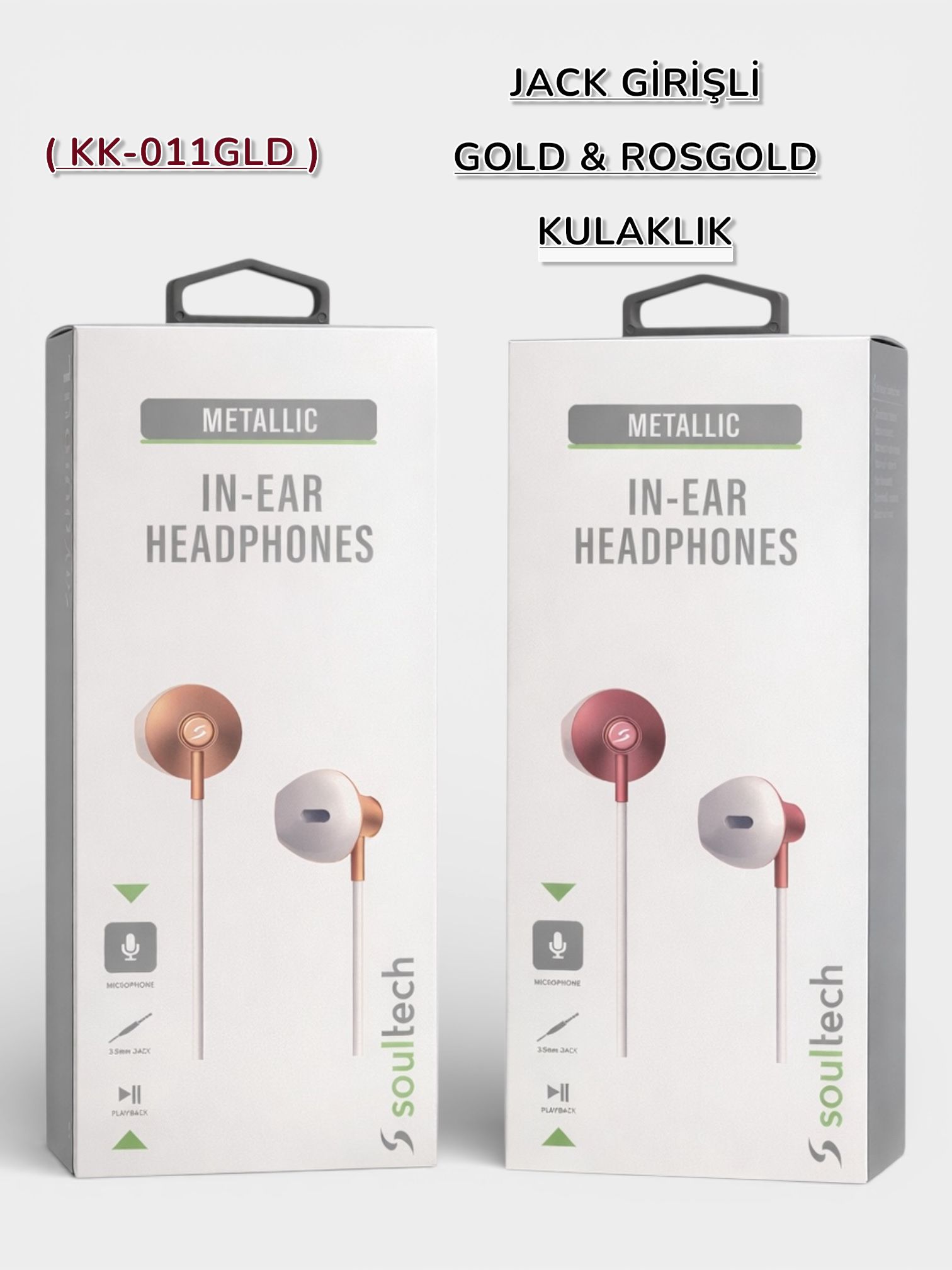 SOULTECH JACK GİRİŞLİ GOLD & ROSGOLD KULAKLIK