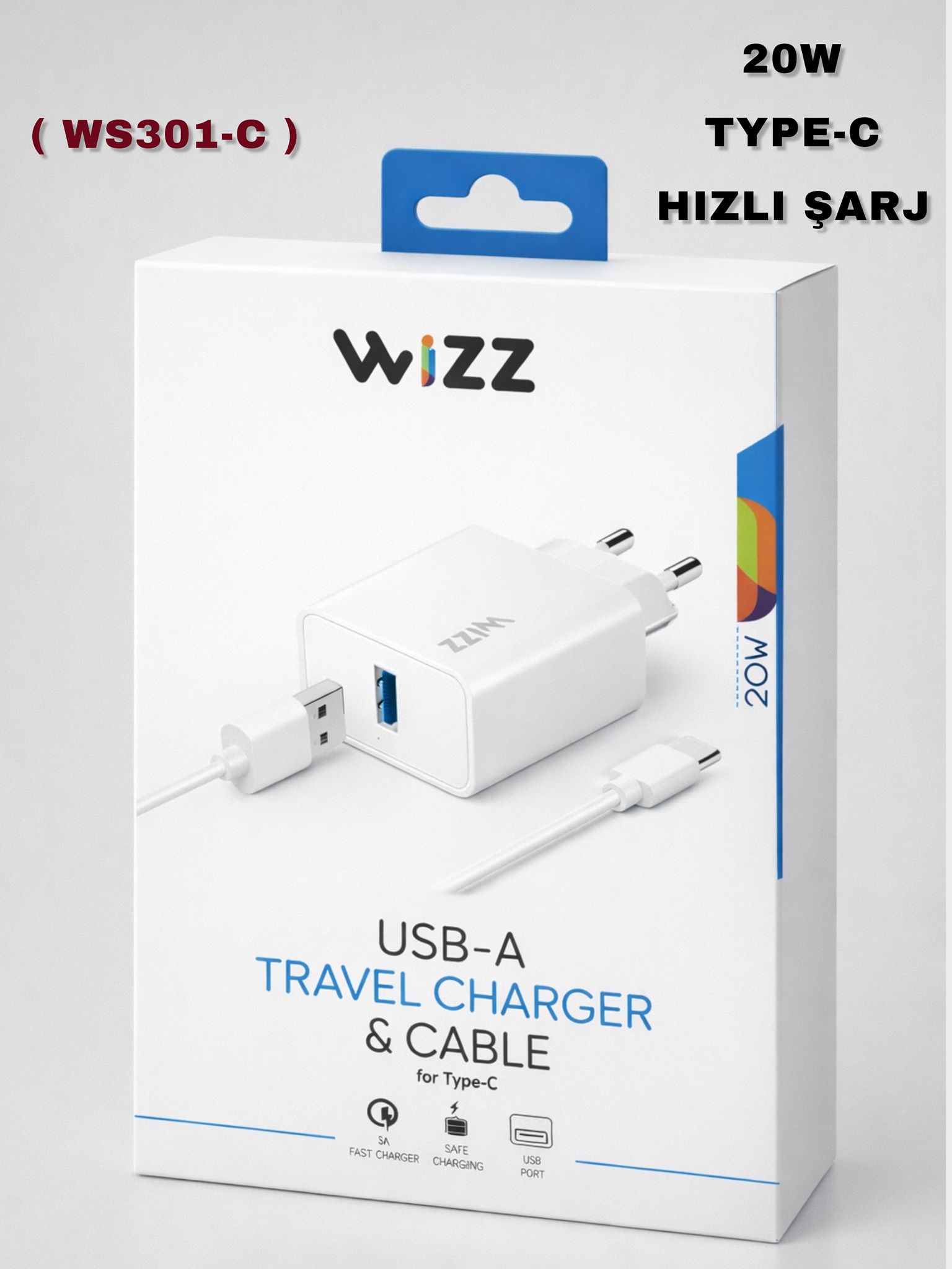 WİZZ 20 WTYPE-C HIZLI ŞARJ (WS301-C)