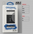 ABLE BATTERY NOKIA 4C