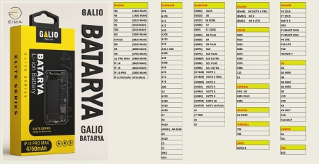 GALIO BATTERY VESTEL 5570